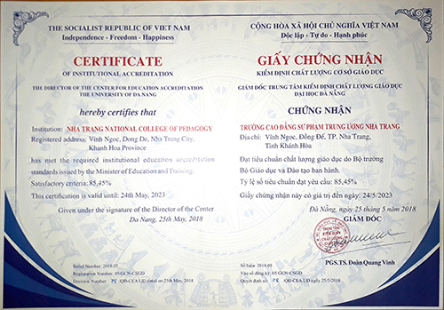 giấy công nhận đảm bảo chất lượng cơ sở 1123Win con tải ứng dụng
